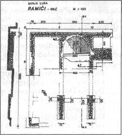 Tlocrt kasnoantičke bazilike u Ramićima